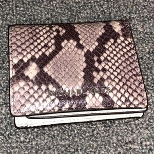 Michael Kors- Snake Skin Print Two fold Wallet